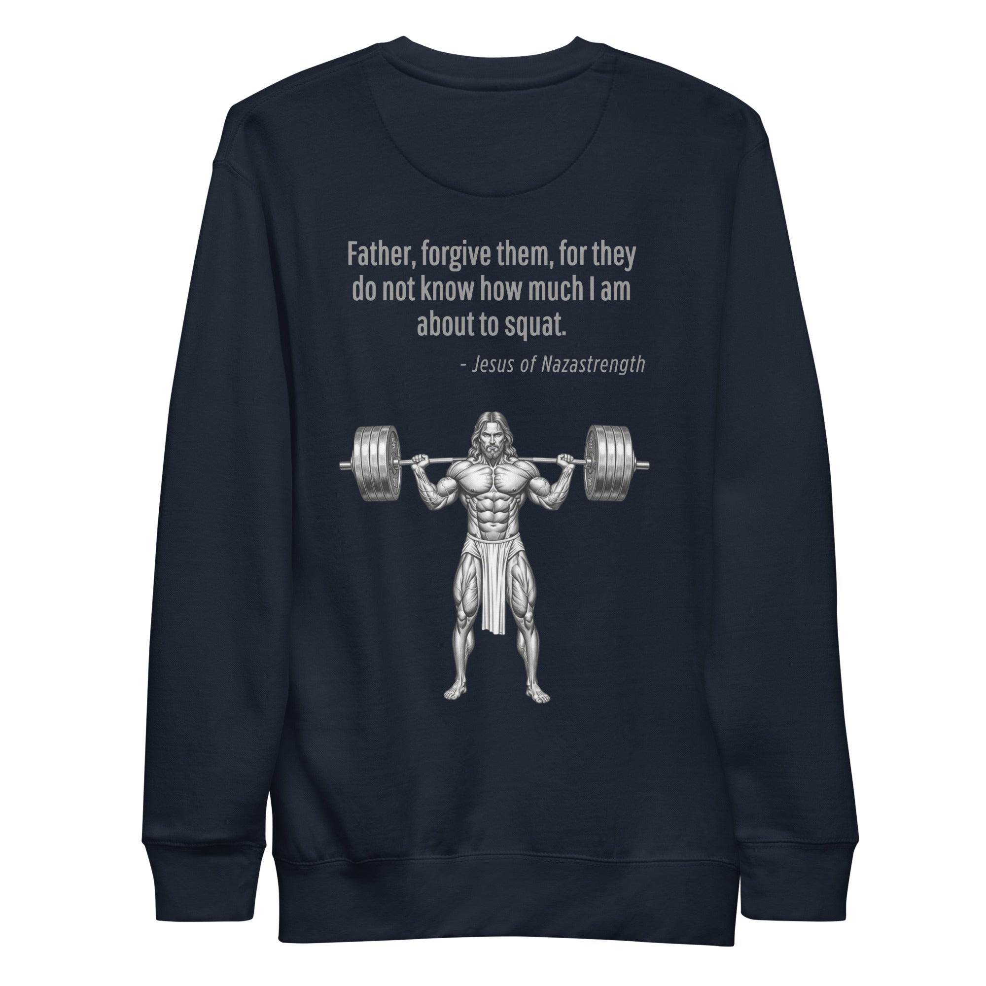 Jesus of Nazastrength. Unisex Sweatshirt Unisex Sweatshirt Void & Verse Navy Blazer S