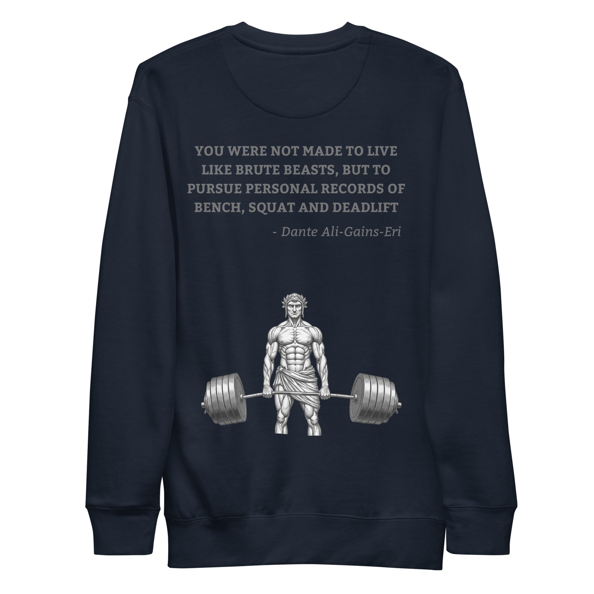 Dante Ali-Gains-Eri. Unisex Sweatshirt Unisex Sweatshirt Void & Verse Navy Blazer S