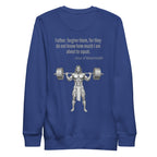 Jesus of Nazastrength. Unisex Sweatshirt Unisex Sweatshirt Void & Verse Team Royal S