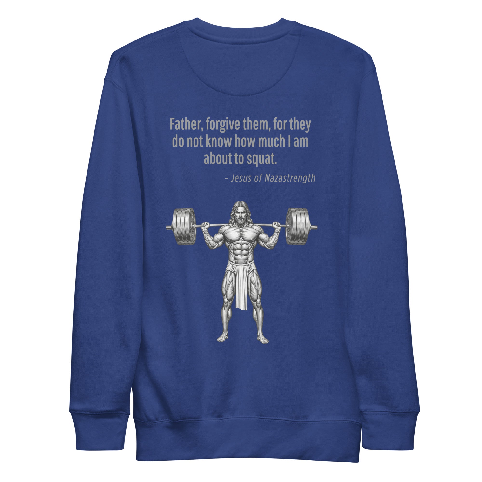 Jesus of Nazastrength. Unisex Sweatshirt Unisex Sweatshirt Void & Verse Team Royal S