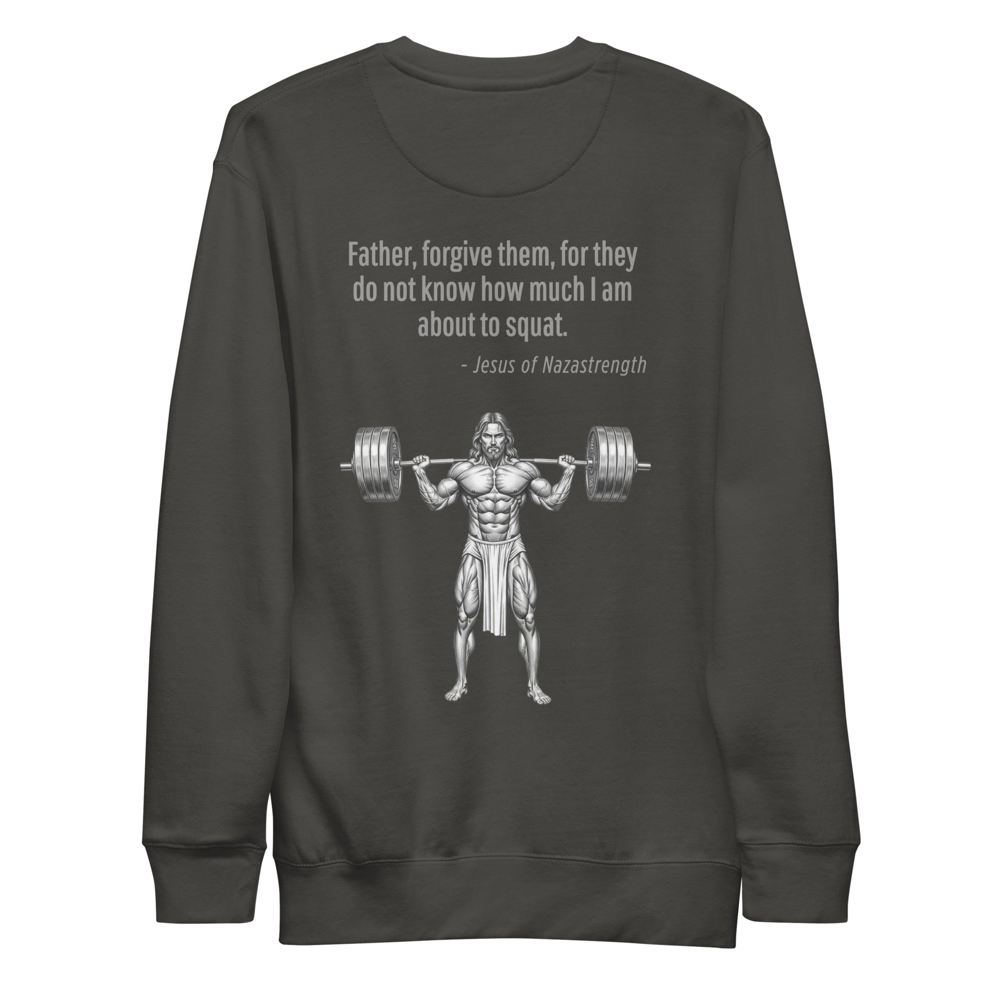 Jesus of Nazastrength. Unisex Sweatshirt Unisex Sweatshirt Void & Verse Vintage Black S