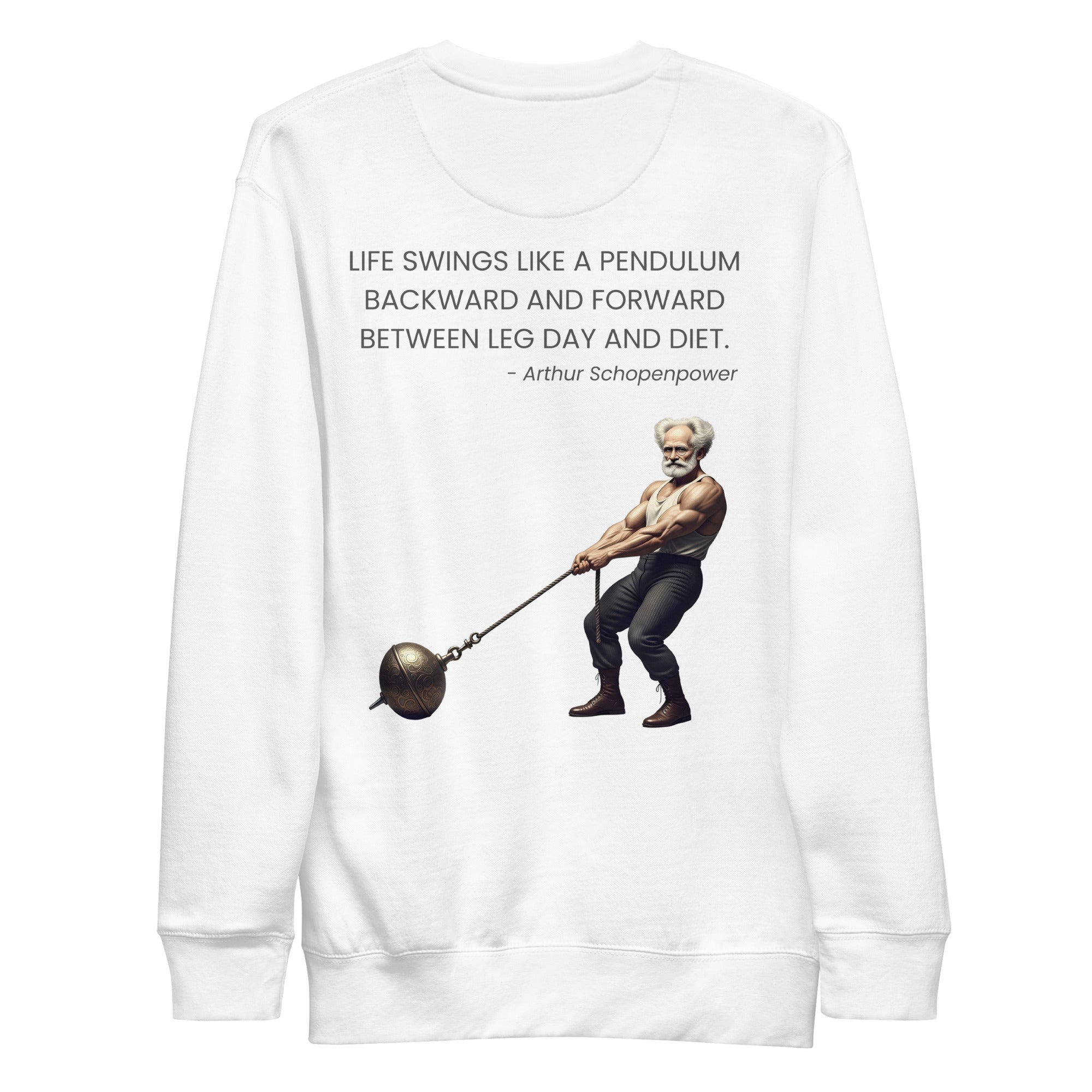 Arthur Schopenpower. Unisex Sweatshirt Unisex Sweatshirt Void & Verse White S