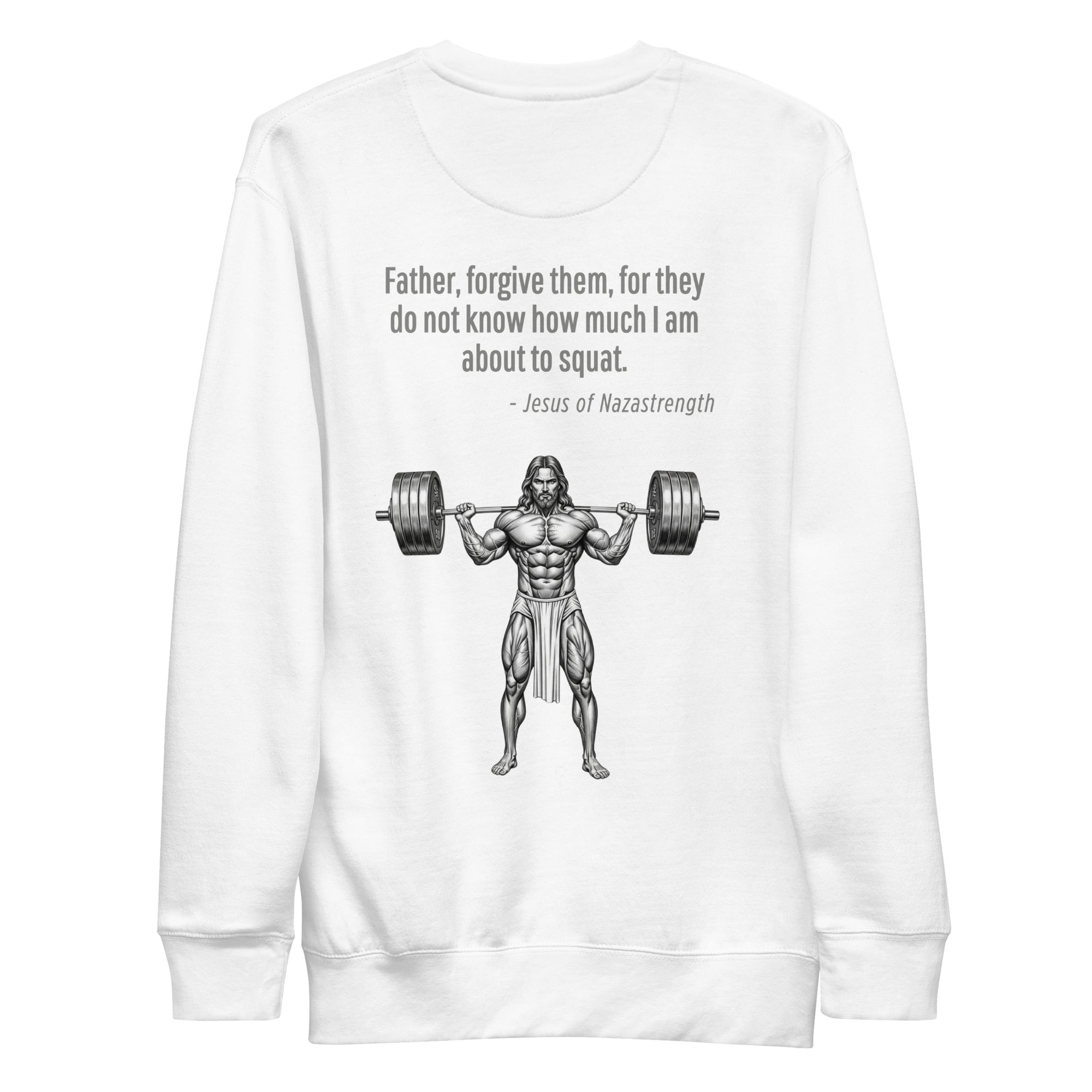 Jesus of Nazastrength. Unisex Sweatshirt Unisex Sweatshirt Void & Verse White S